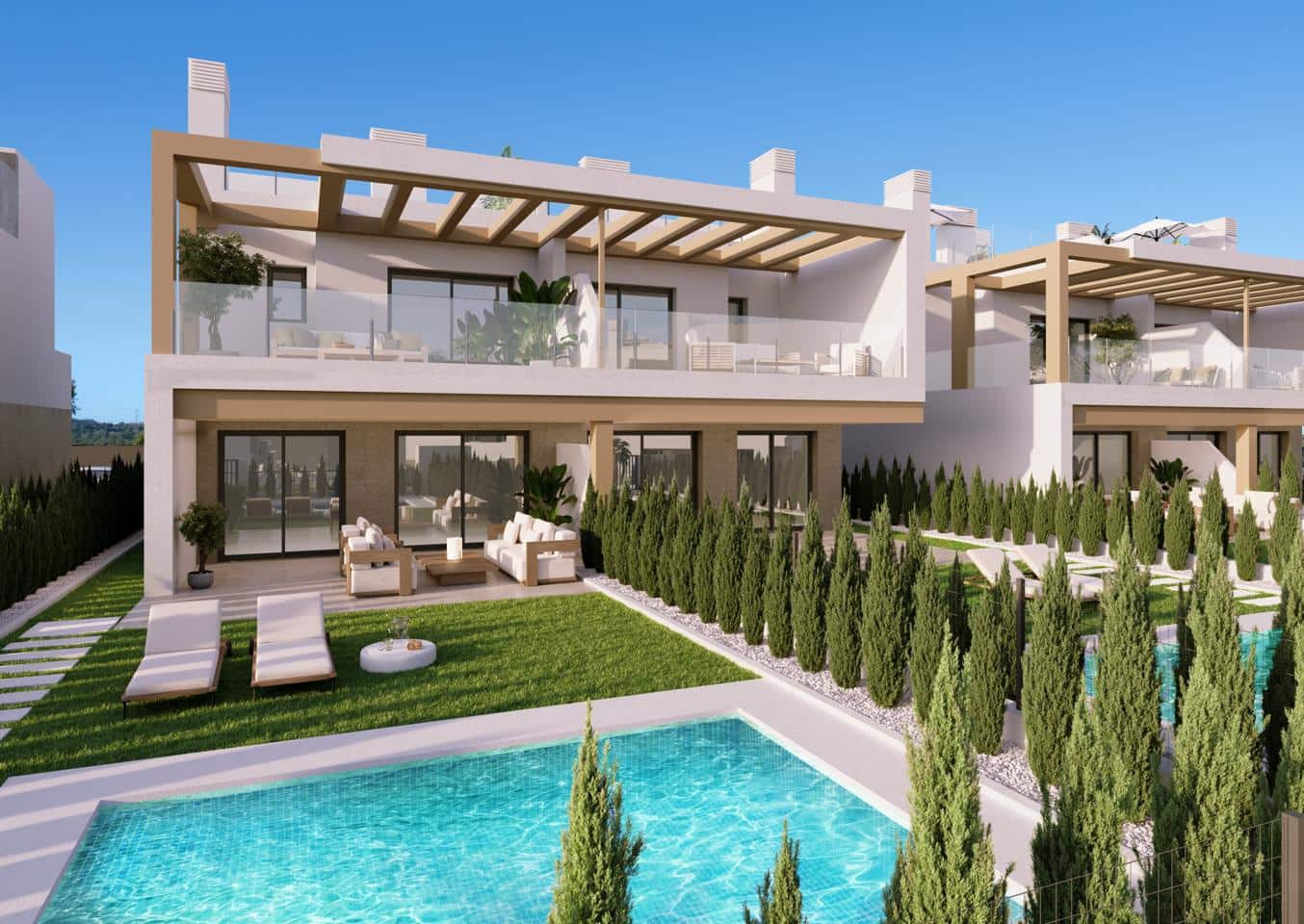 Bungalow de 2 habitaciones en Torrevieja en venta con piscina - 298.000 € (Ref: 10077296)