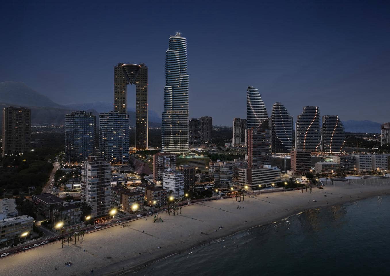 2 Zimmer Wohnung zu verkaufen in Benidorm mit Garage - 948.000 € (Ref: 9911938)
