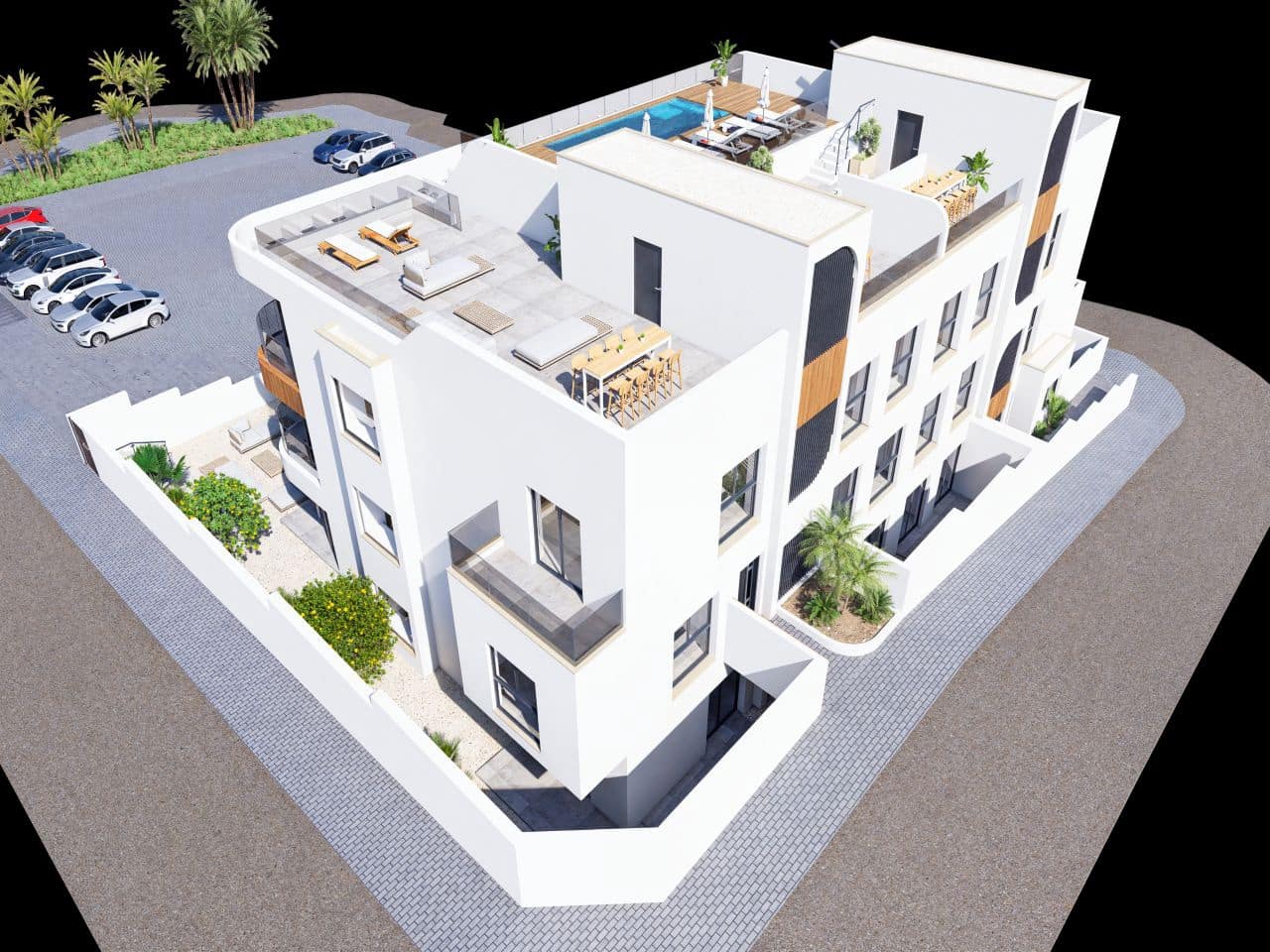 Ático de 3 habitaciones en Benijófar en venta con piscina garaje - 449.900 € (Ref: 10172832)