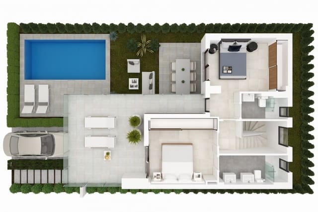 3 bedroom Villa for sale in Los Alcázares with pool - € 399,000 (Ref: 8419621)