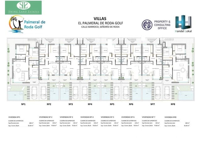 2 soveværelse Villa til salg i Los Narejos, Los Alcázares med swimmingpool - € 285.000 (Ref: 8419633)