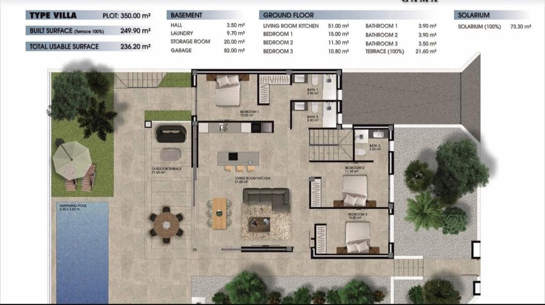 3 soveværelse Villa til salg i Los Alcazares - € 685.000 (Ref: 9367428)