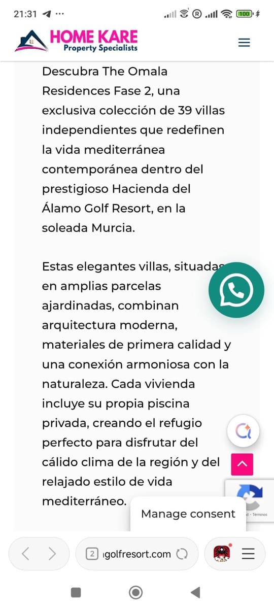 Chalet de 3 habitaciones en Hacienda del Alamo en venta - 335.000 € (Ref: 9533650)