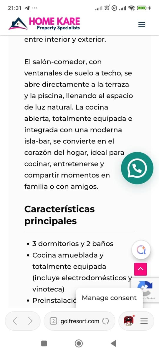 Chalet de 3 habitaciones en Hacienda del Alamo en venta - 335.000 € (Ref: 9533650)