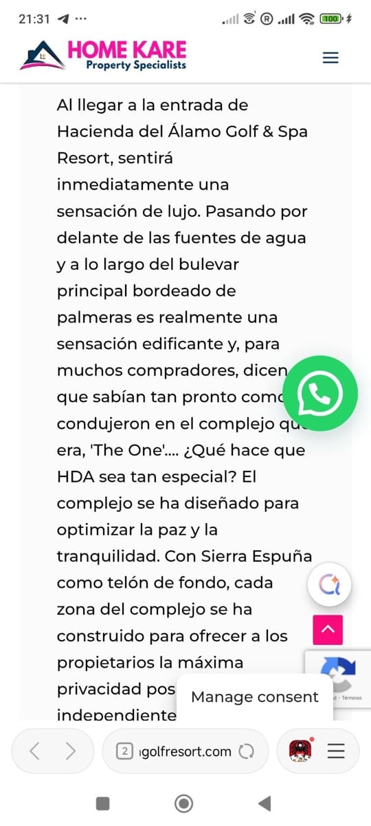 Chalet de 3 habitaciones en Hacienda del Alamo en venta - 335.000 € (Ref: 9533650)