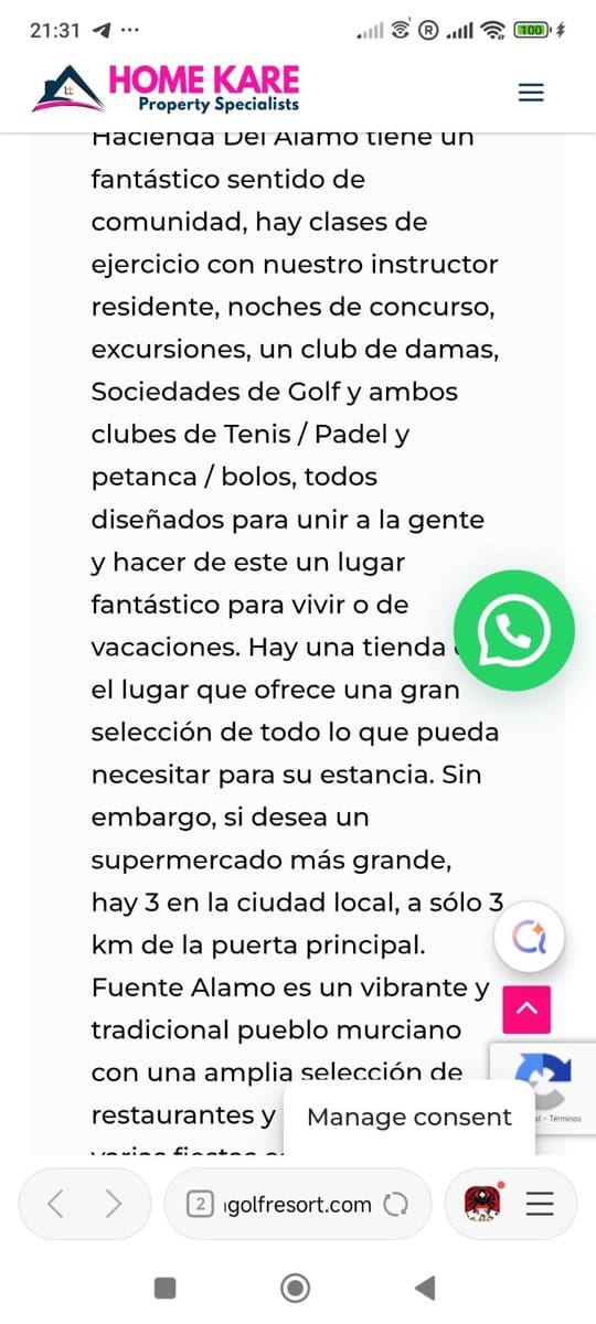 Chalet de 3 habitaciones en Hacienda del Alamo en venta - 335.000 € (Ref: 9533650)