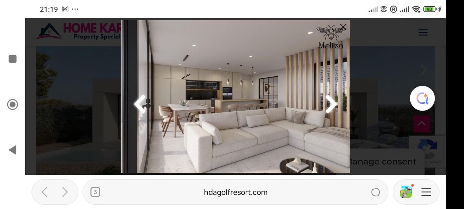 Chalet de 3 habitaciones en Hacienda del Alamo en venta - 335.000 € (Ref: 9533650)