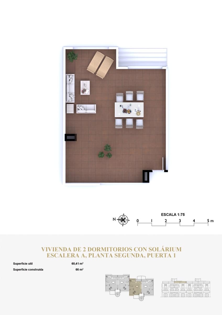 2 soverom Penthouse til salgs i Denia med svømmebasseng garasje - € 333 000 (Ref: 8635682)