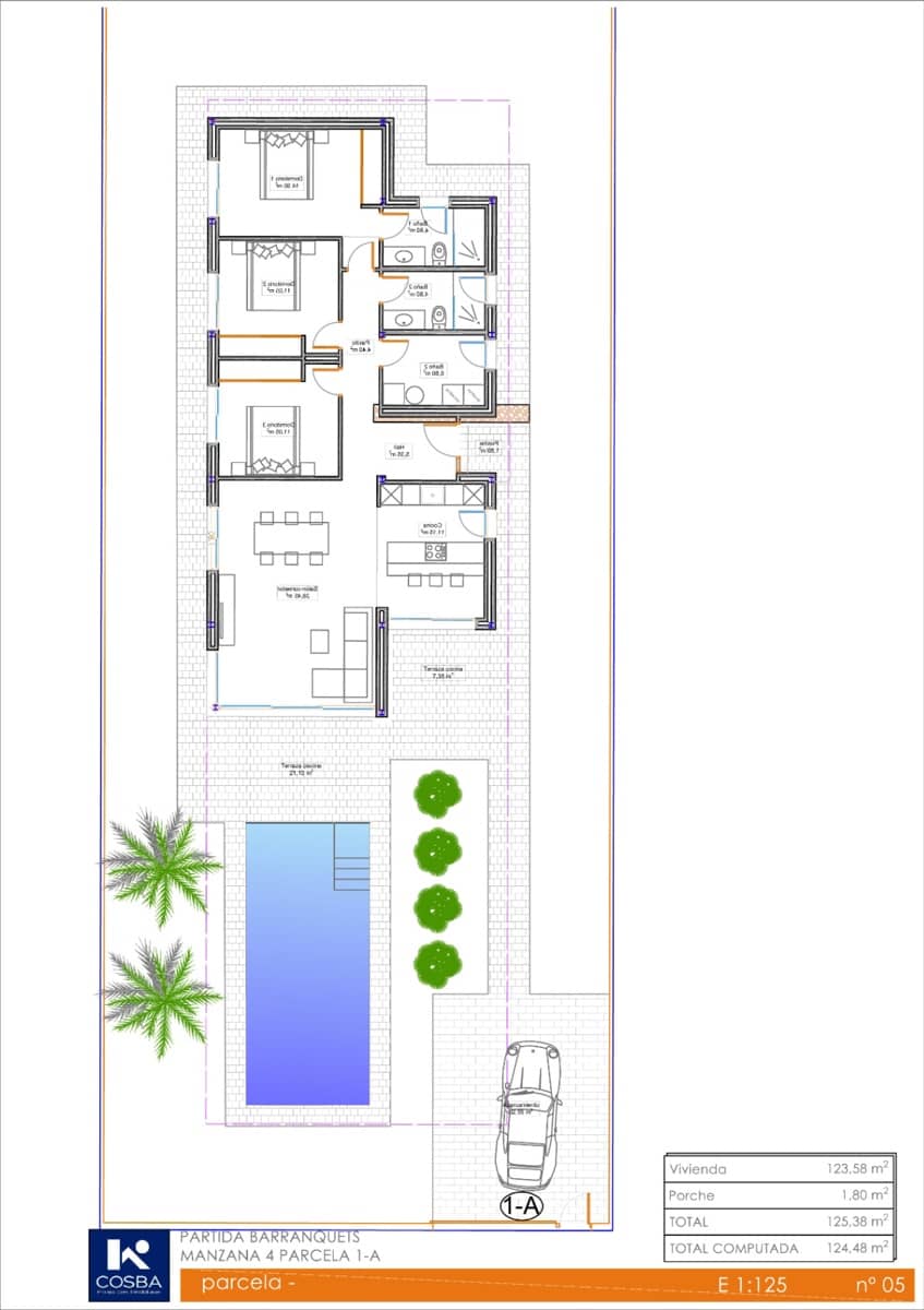3 soverom Villa til salgs i Els Poblets med svømmebasseng garasje - € 585 000 (Ref: 9211632)