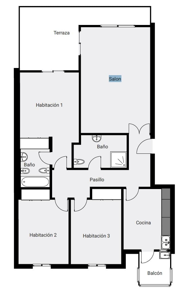 3 sovrum Lägenhet till salu i Denia - 265 000 € (Ref: 9523287)