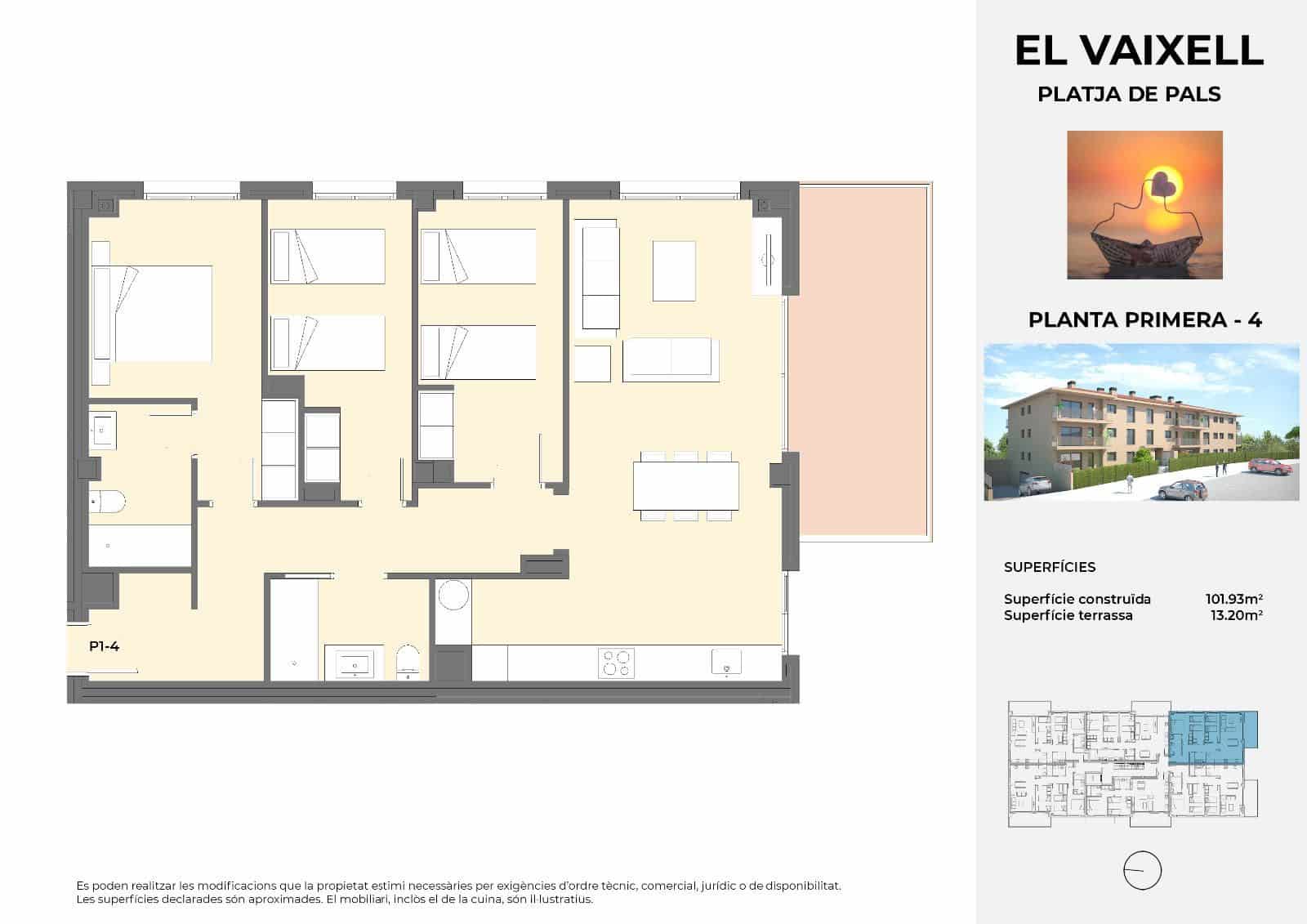 3 bedroom Flat for sale in Pals with pool garage - € 335,000 (Ref: 8600453)