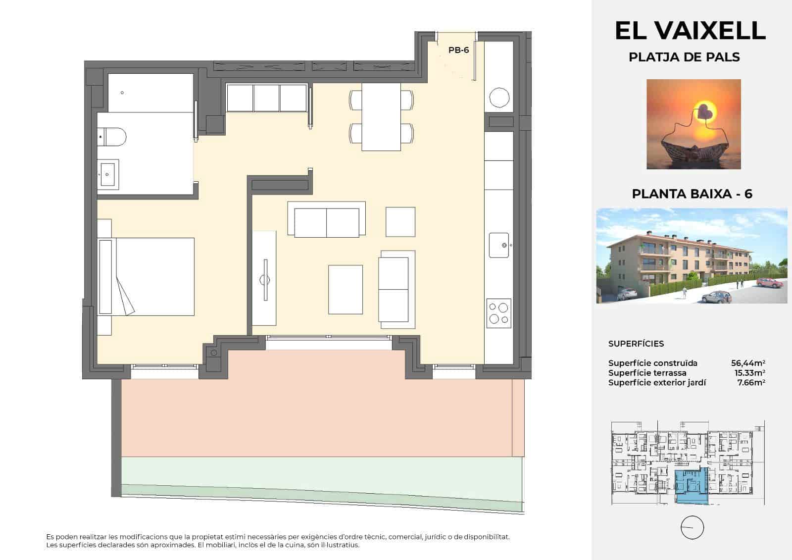 3 bedroom Flat for sale in Pals with pool garage - € 335,000 (Ref: 8600453)