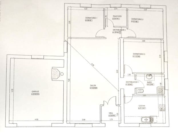 3 slaapkamer Finca/Landhuis te koop in Hinojos met garage - € 137.000 (Ref: 9678133)
