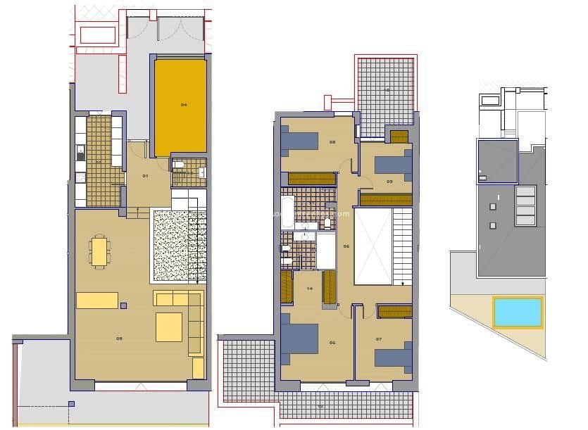 3 makuuhuone Huvila myytävänä paikassa San Jose / Sant Josep de Sa Talaia mukana uima-altaan - 1 200 000 € (Ref: 9080702)