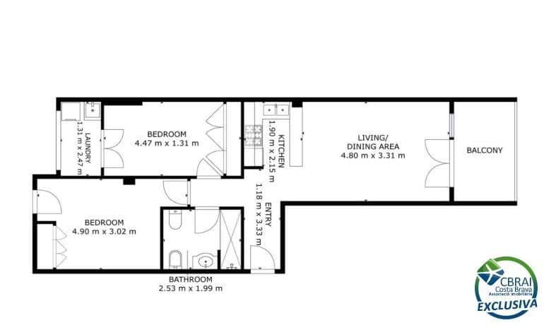 2 sypialnia Apartament na sprzedaż w Empuriabrava z basenem - 195 000 € (Ref: 10086120)