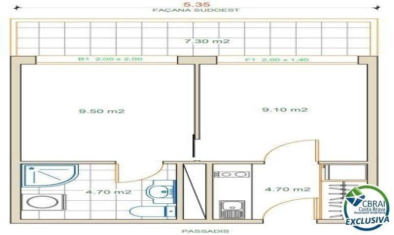 1 slaapkamer Appartement te koop in Roses met zwembad - € 160.000 (Ref: 7937225)