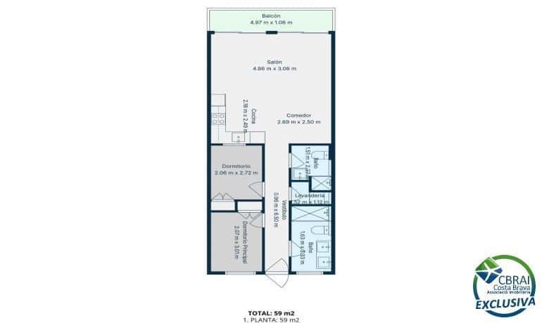 2 chambre Appartement à vendre à Roses - 239 000 € (Ref: 9312786)