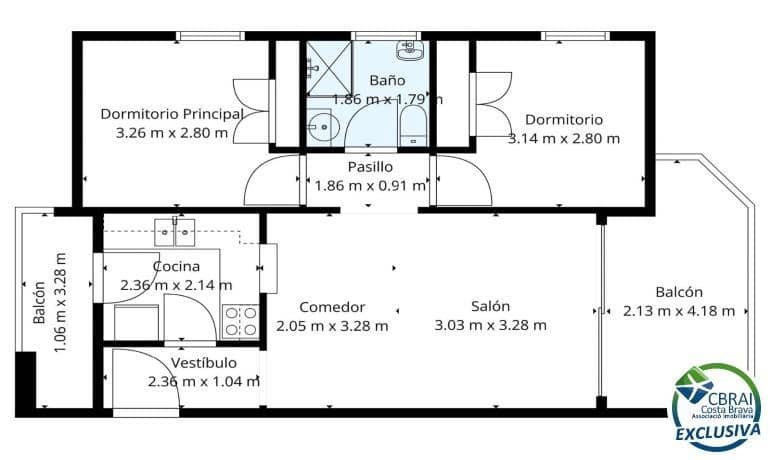 2 bedroom Apartment for sale in Roses with garage - € 295,000 (Ref: 9701573)
