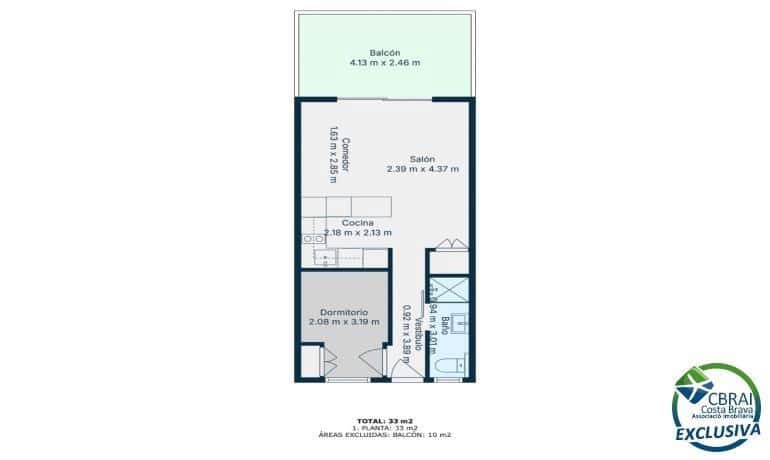 1 soveværelse Lejlighed til salg i Roses - € 399.000 (Ref: 9704912)