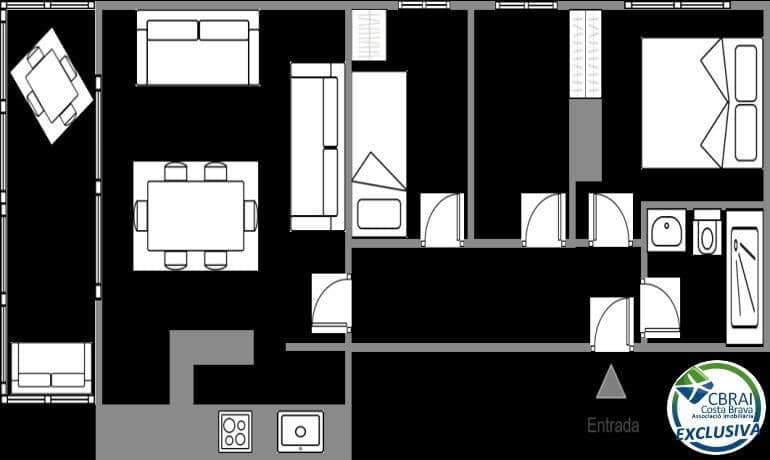 3 sypialnia Apartament na sprzedaż w Roses - 360 000 € (Ref: 9797023)