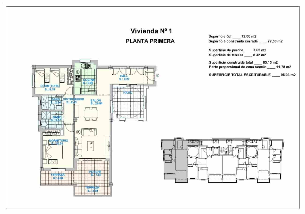 2 bedroom Apartment for sale in El Penoncillo with pool - € 297,000 (Ref: 9436627)