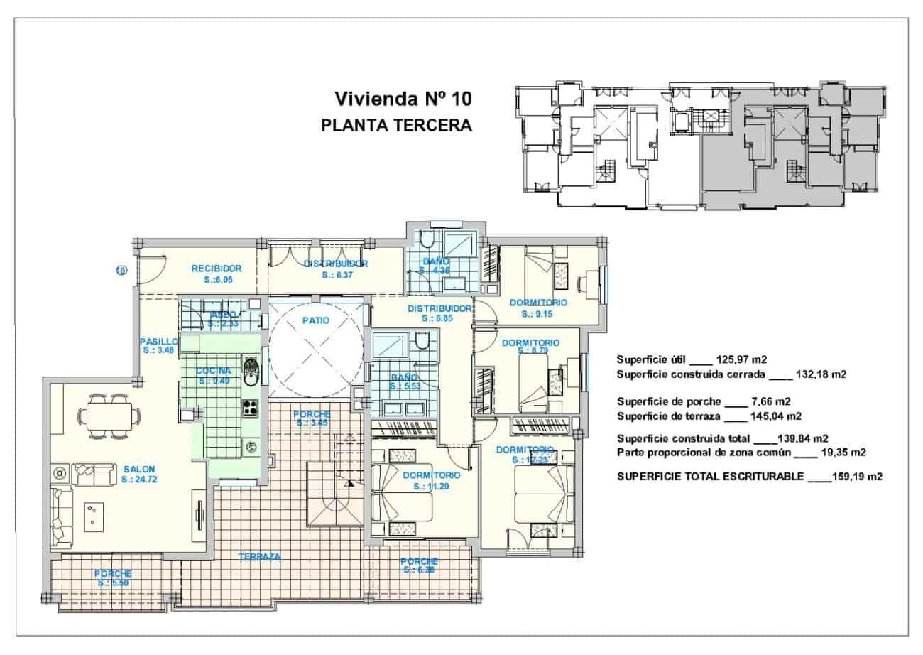 2 bedroom Apartment for sale in El Penoncillo with pool - € 297,000 (Ref: 9436627)