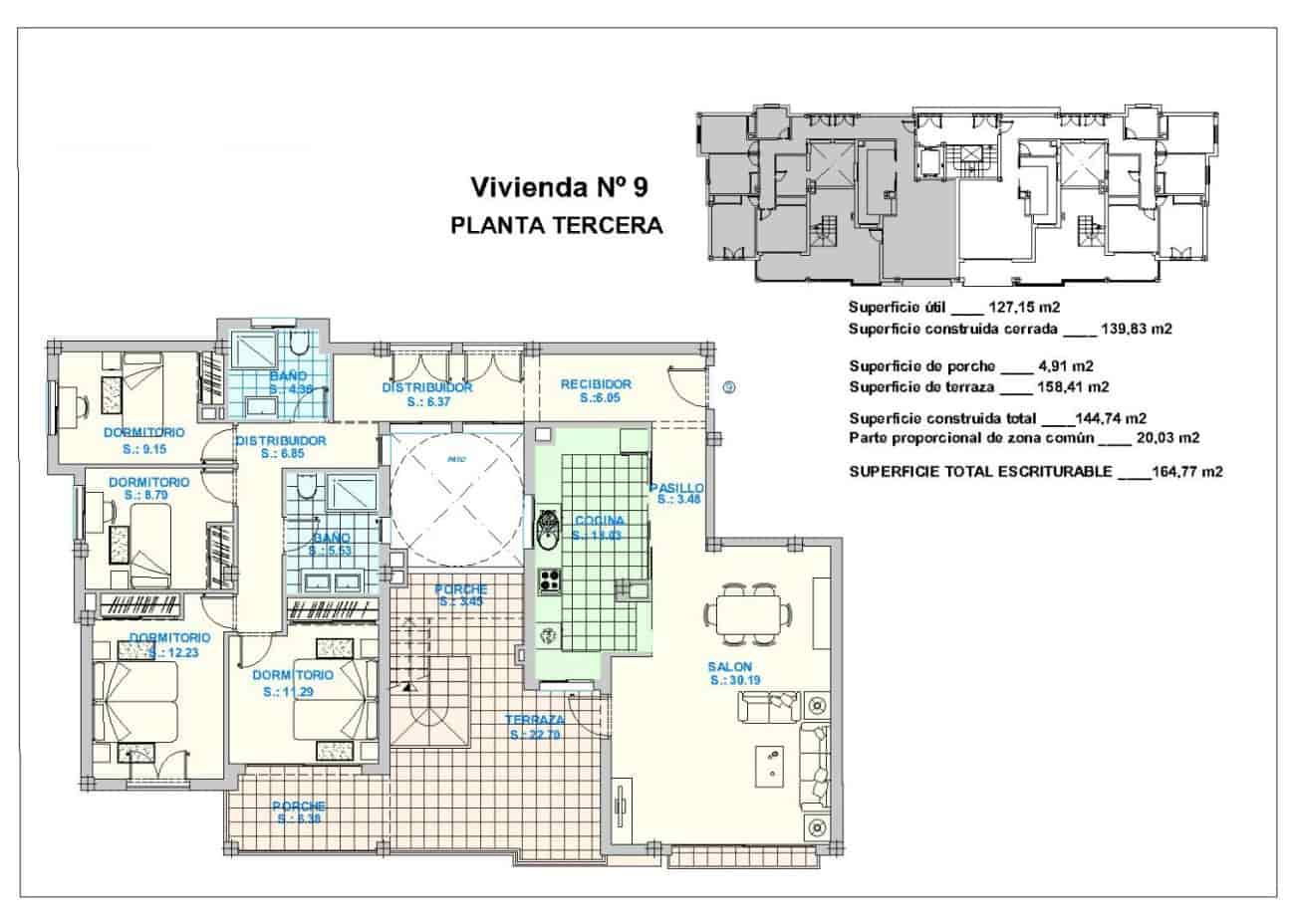 2 bedroom Apartment for sale in El Penoncillo with pool - € 297,000 (Ref: 9436627)