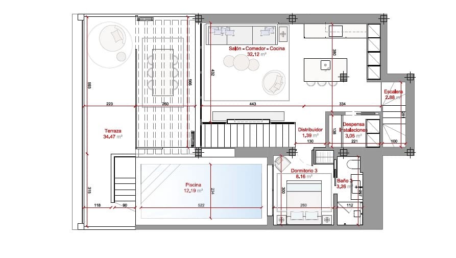 3 soveværelse Rækkehus til salg i Almunecar med swimmingpool garage - € 650.000 (Ref: 8166367)