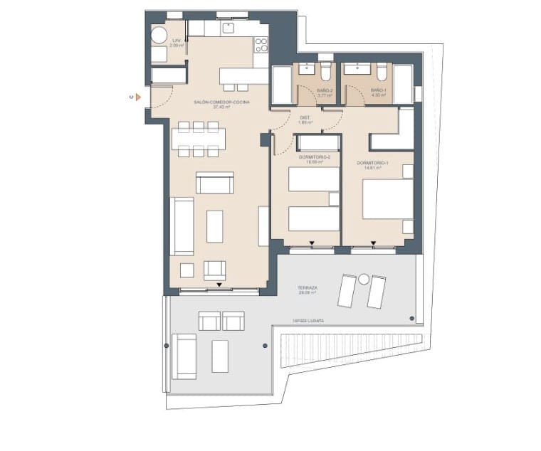 2 bedroom Apartment for sale in Rincon de la Victoria with garage - € 520,000 (Ref: 8629883)