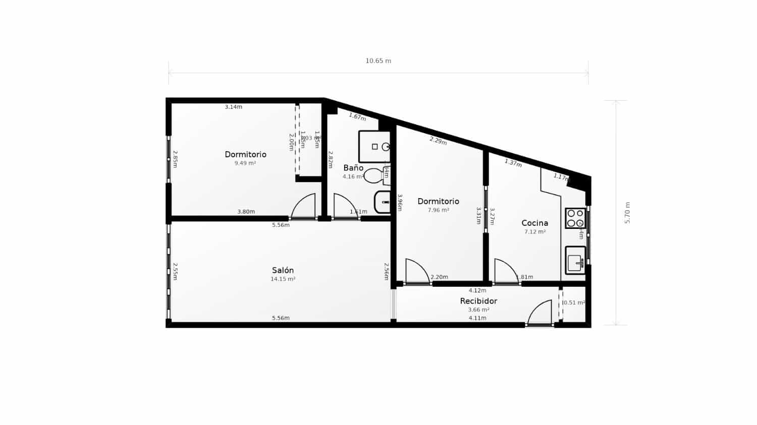 Apartamento Playa de 2 habitaciones en Nerja en venta - 239.000 € (Ref: 9636300)