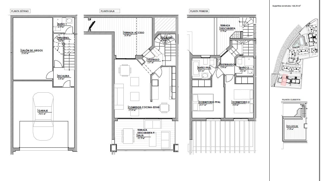 Adosado de 2 habitaciones en El Peñoncillo en venta con piscina garaje - 379.000 € (Ref: 9999507)