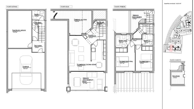 Adosado de 2 habitaciones en El Peñoncillo, Torrox en venta con piscina garaje - 379.000 € (Ref: 9999507)