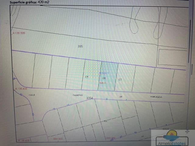 Terreno para Construção para venda em Huércal-Overa - 42 000 € (Ref: 10124529)