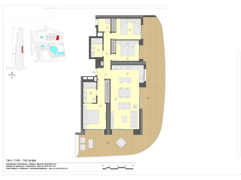 3 soveværelse Lejlighed til salg i Benidorm med swimmingpool garage - € 1.120.000 (Ref: 10120520)