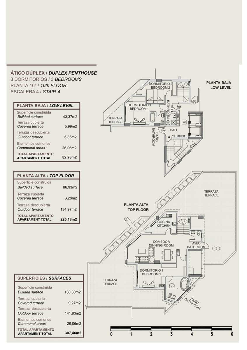 3 soveværelse Penthouse til salg i Calpe / Calp med swimmingpool - € 899.000 (Ref: 7821011)