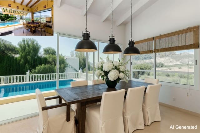 Chalet de 2 habitaciones en Calpe / Calp en venta con piscina garaje - 575.000 € (Ref: 9131150)