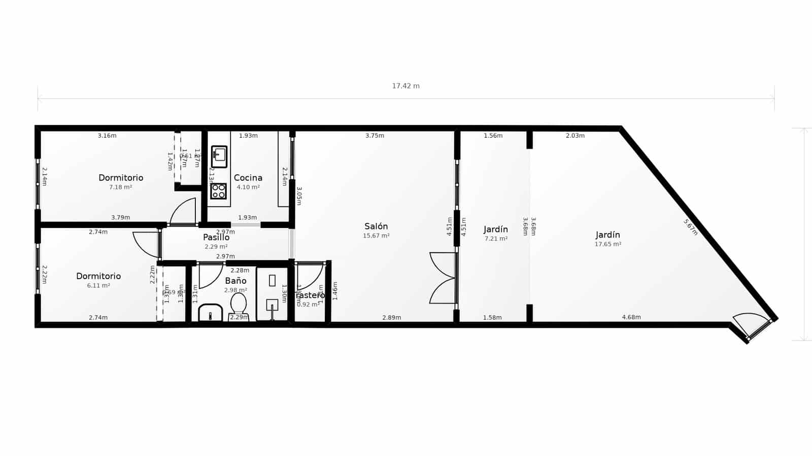 2 soverom Leilighet til salgs i Lliber med svømmebasseng - € 180 000 (Ref: 9379644)