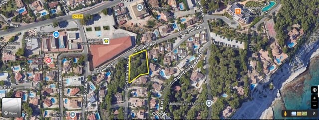 Tontti myytävänä paikassa Teulada Pueblo, Teulada-Moraira - 210 000 € (Ref: 10054384)