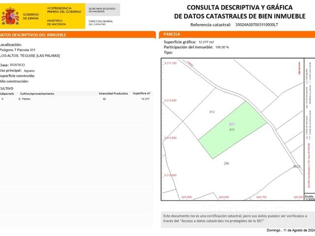Undeveloped Land for sale in Tahiche, Teguise - € 27,000 (Ref: 4504507)