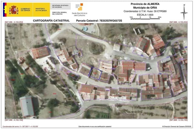 Ubebygd land til salgs i El Margen, Oria - € 10 500 (Ref: 10133134)