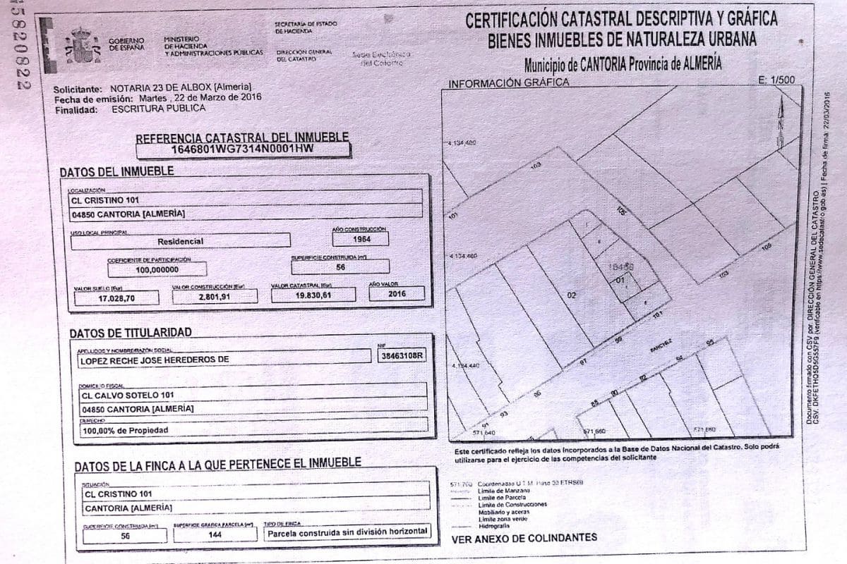 3 chambre Maison de Ville à vendre à Cantoria avec garage - 59 900 € (Ref: 4440528)