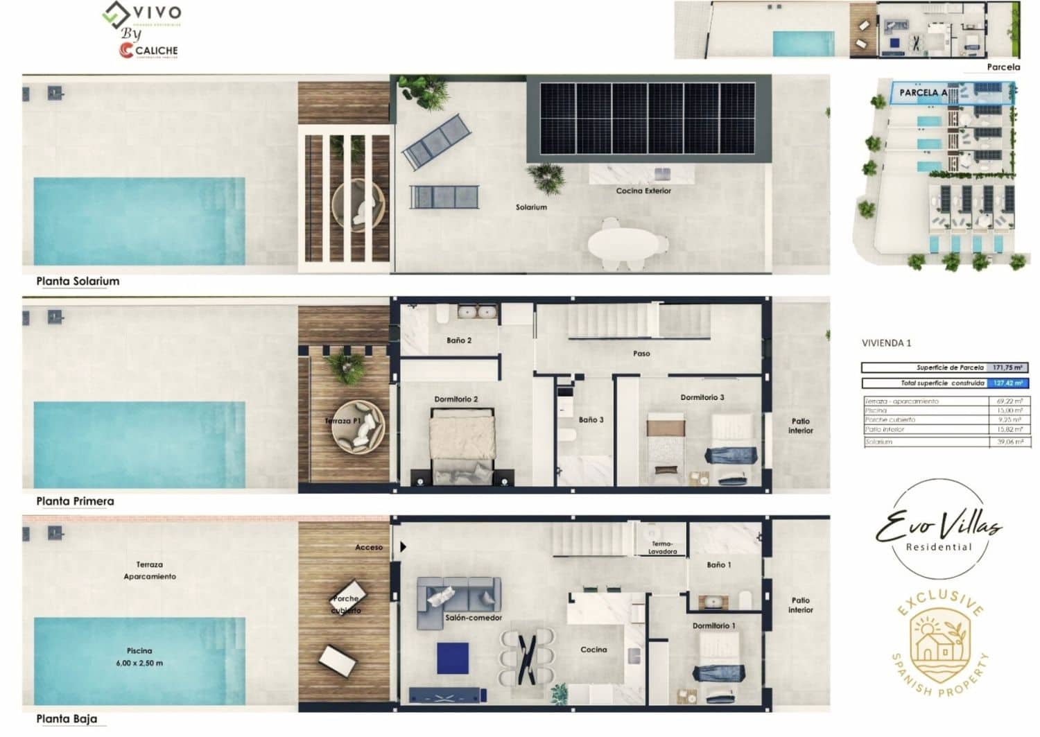 2 Zimmer Villa zu verkaufen in Pilar de la Horadada - 385.000 € (Ref: 9604659)