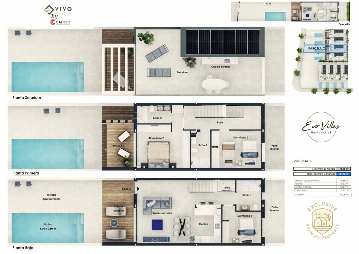 2 Zimmer Villa zu verkaufen in Pilar de la Horadada - 385.000 € (Ref: 9604659)