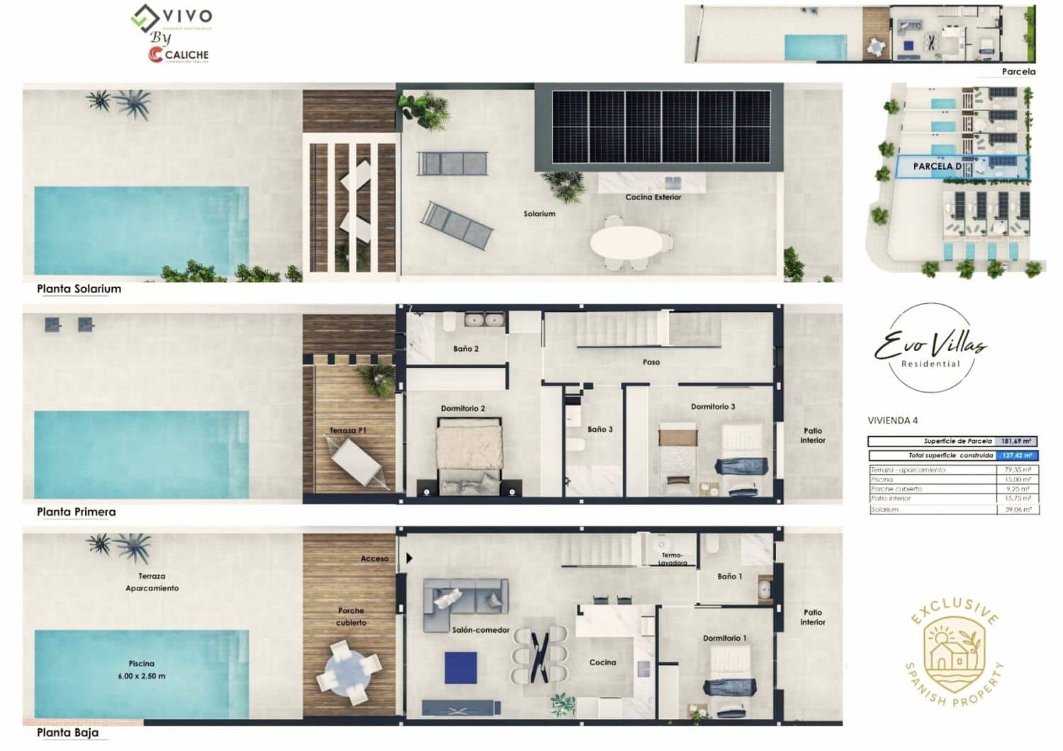 2 Zimmer Villa zu verkaufen in Pilar de la Horadada - 385.000 € (Ref: 9604659)