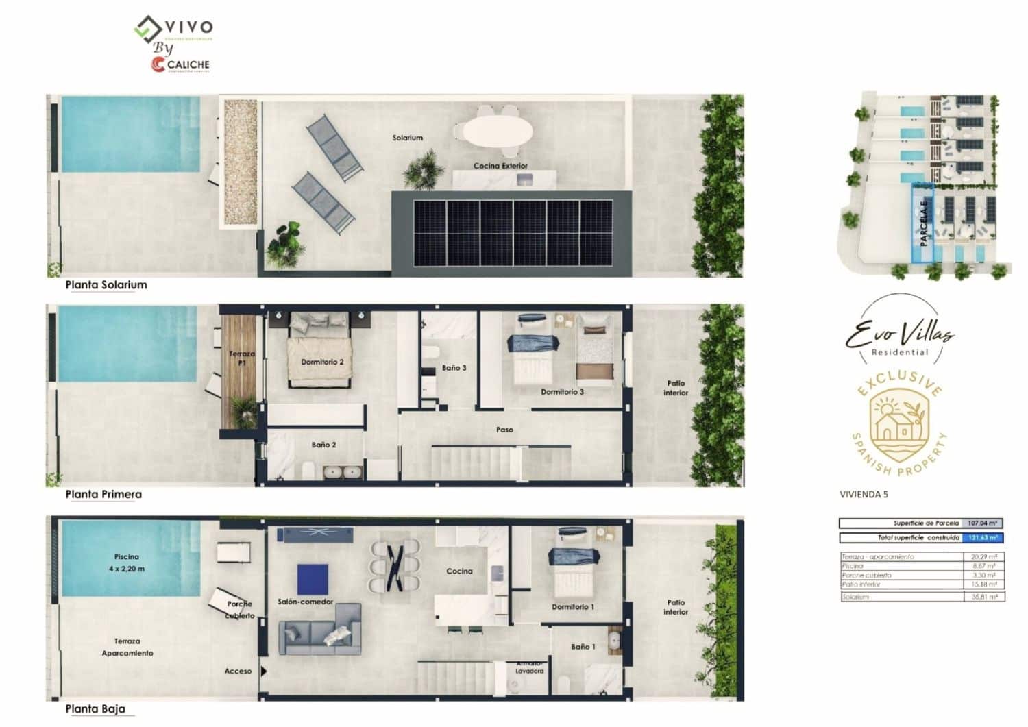 2 Zimmer Villa zu verkaufen in Pilar de la Horadada - 385.000 € (Ref: 9604659)