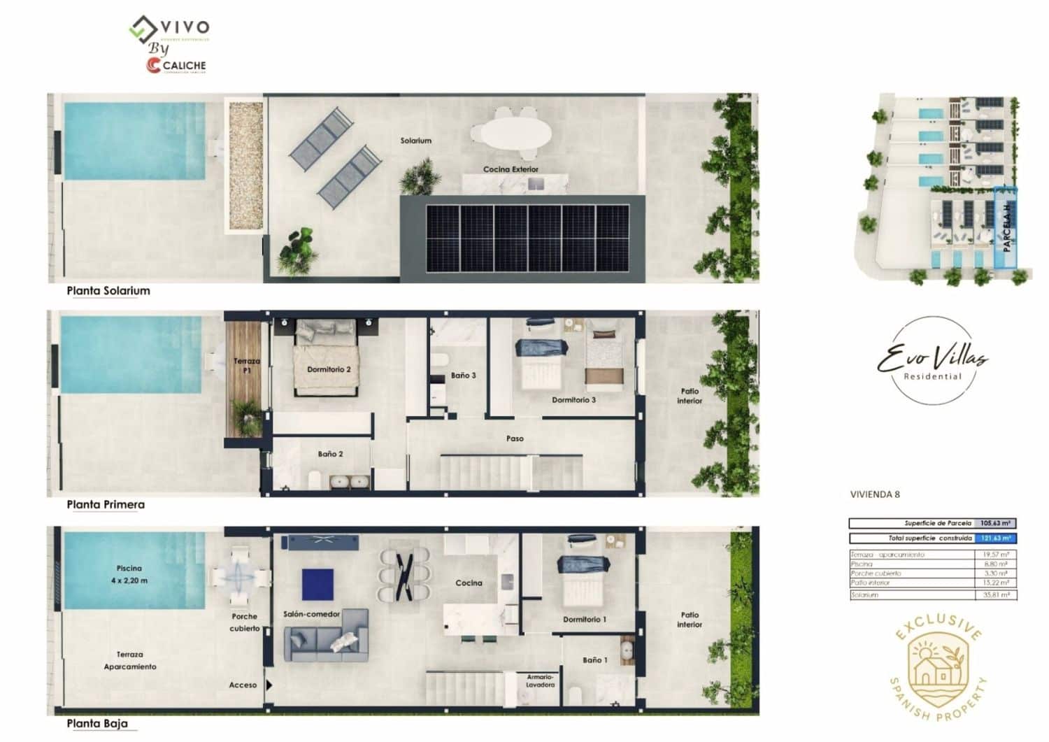 2 Zimmer Villa zu verkaufen in Pilar de la Horadada - 385.000 € (Ref: 9604659)