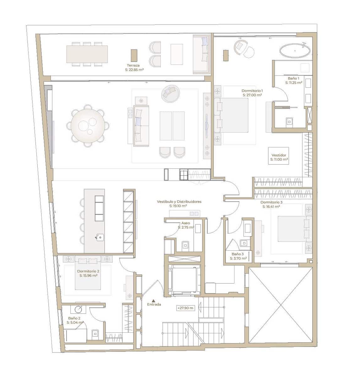 3 soveværelse Lejlighed til salg i Estepona - € 2.050.000 (Ref: 6530605)