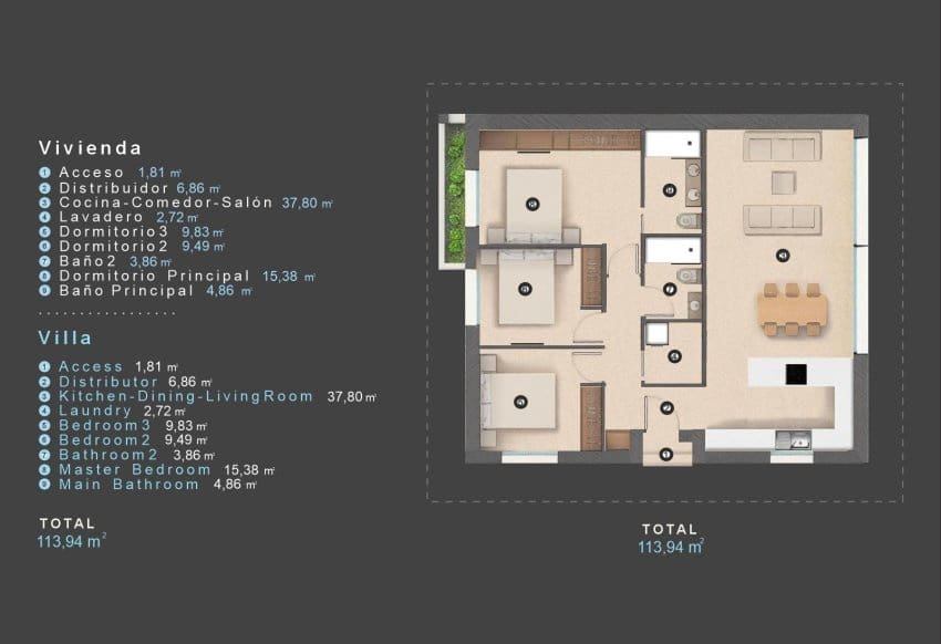 3 bedroom Villa for sale in Filipinas with pool garage - € 488,000 (Ref: 9934865)