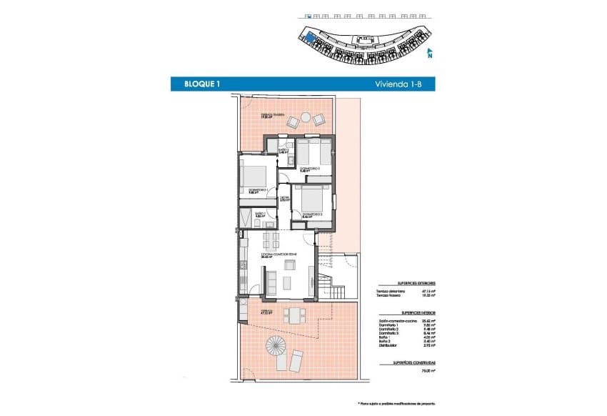 3 soverom Bungalow til salgs i Pilar de la Horadada med svømmebasseng garasje - € 284 900 (Ref: 9934866)