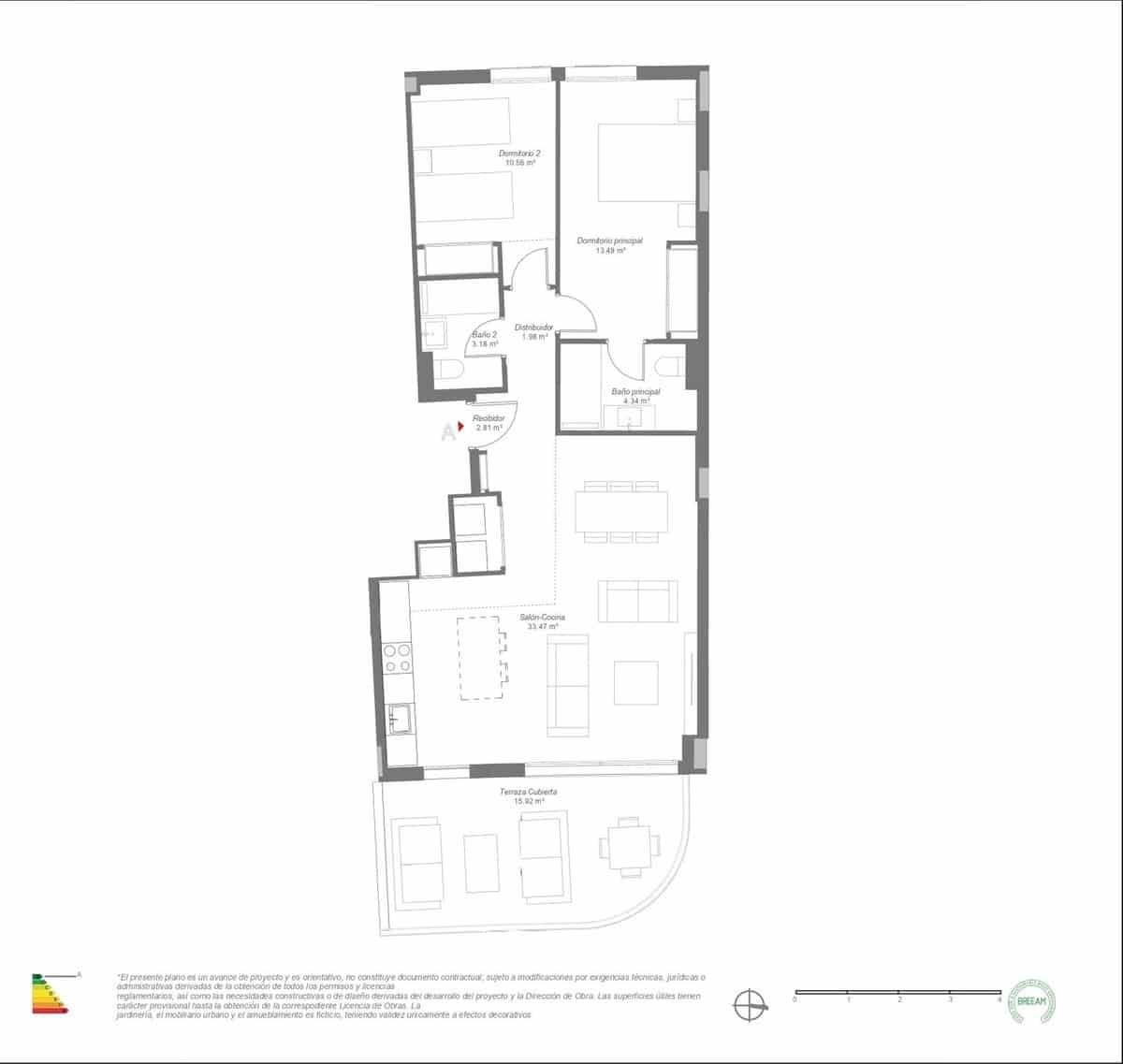 2 sovrum Lägenhet till salu i Mijas Costa med pool garage - 432 000 € (Ref: 10035628)